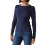 Michael Stars Long Sleeve Tee Top In Navy In Nocturnal