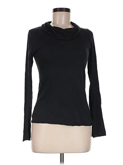 Pre-owned Michael Stars Long Sleeve Top Black Cowl Neck Tops