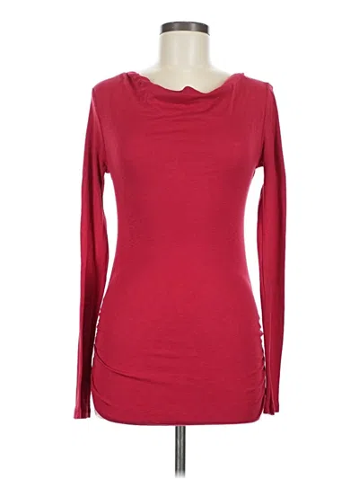 Michael Stars Long Sleeve Top Red Cowl Neck Tops
