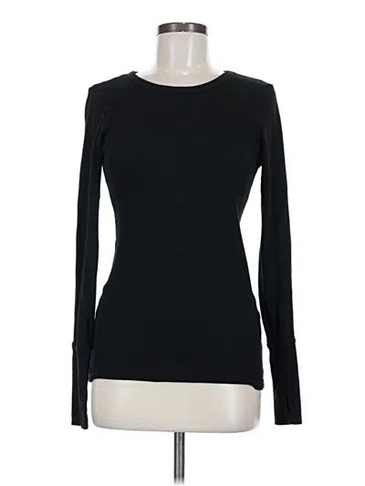 Pre-owned Michael Stars Long Sleeve T-shirt In Black