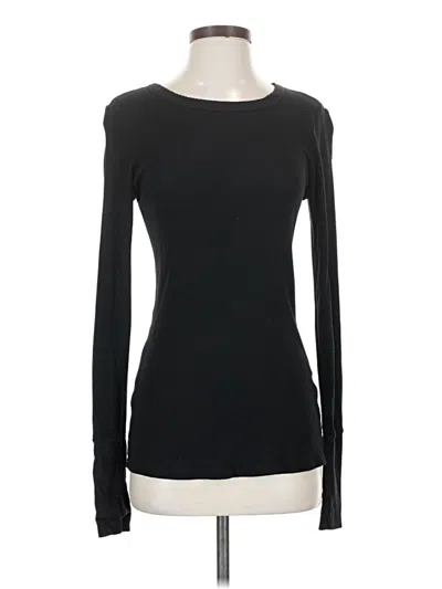 Pre-owned Michael Stars Long Sleeve T-shirt In Black