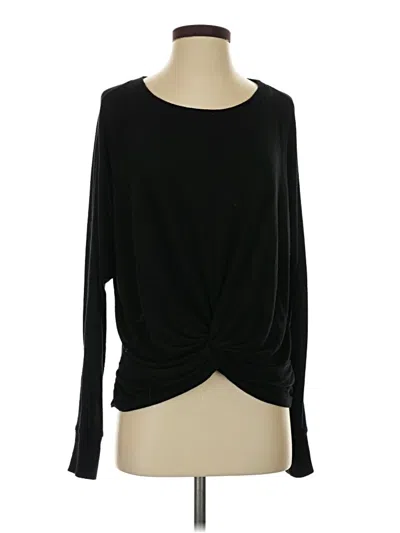 Pre-owned Michael Stars Long Sleeve T-shirt In Black