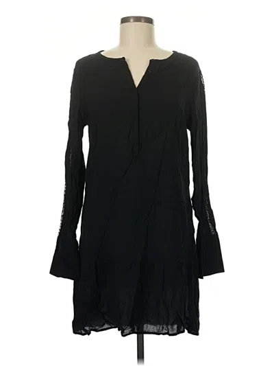 Pre-owned Michael Stars Long Sleeve T-shirt In Black