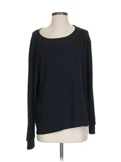 Pre-owned Michael Stars Long Sleeve T-shirt In Black