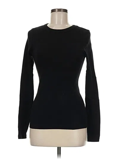 Pre-owned Michael Stars Long Sleeve T-shirt In Black
