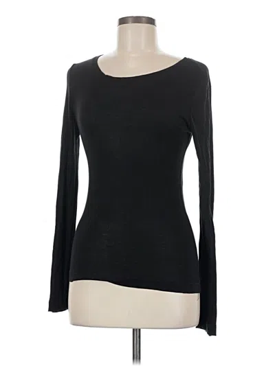 Pre-owned Michael Stars Long Sleeve T-shirt In Black