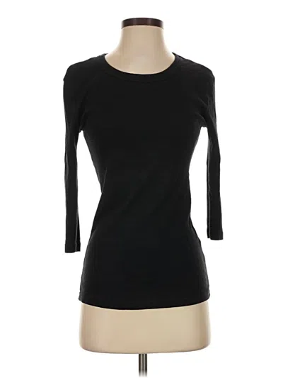 Pre-owned Michael Stars Long Sleeve T-shirt In Black