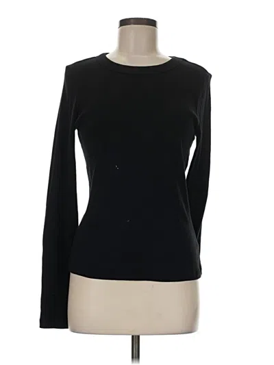 Pre-owned Michael Stars Long Sleeve T-shirt In Black