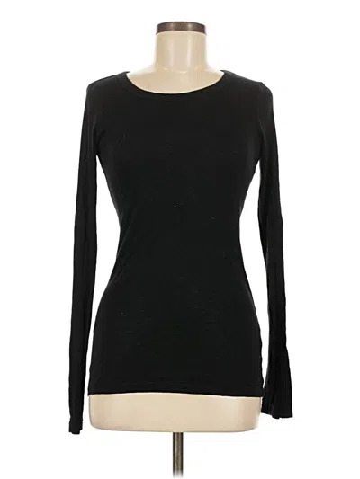 Pre-owned Michael Stars Long Sleeve T-shirt In Black