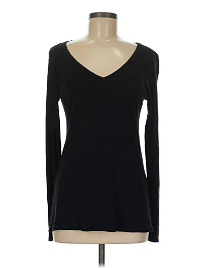 Pre-owned Michael Stars Long Sleeve T-shirt In Black