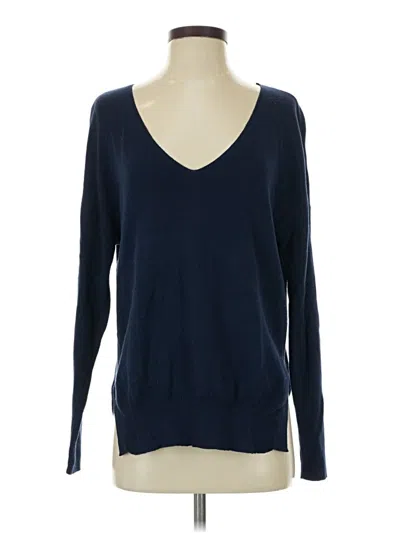 Pre-owned Michael Stars Long Sleeve T-shirt In Blue