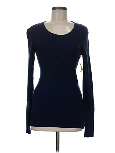 Pre-owned Michael Stars Long Sleeve T-shirt In Blue