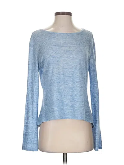 Pre-owned Michael Stars Long Sleeve T-shirt In Blue