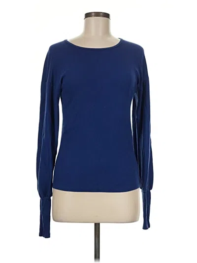 Pre-owned Michael Stars Long Sleeve T-shirt In Blue