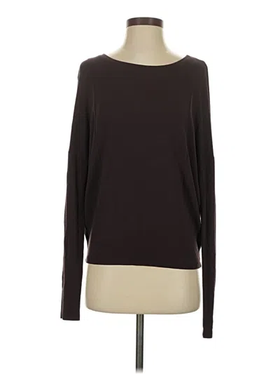 Pre-owned Michael Stars Long Sleeve T-shirt In Brown