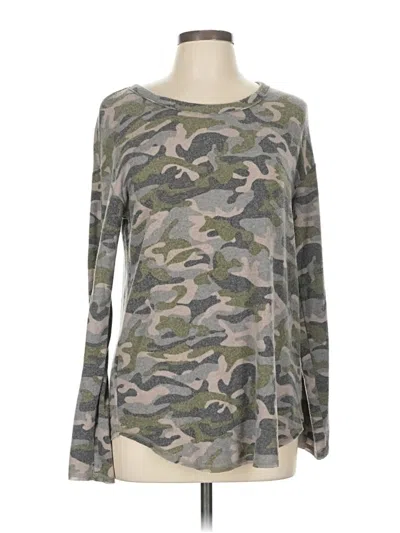 Pre-owned Michael Stars Long Sleeve T-shirt In Gray