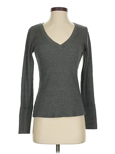 Pre-owned Michael Stars Long Sleeve T-shirt In Gray