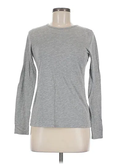 Pre-owned Michael Stars Long Sleeve T-shirt In Gray