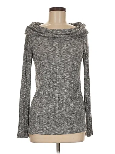 Pre-owned Michael Stars Long Sleeve T-shirt In Gray