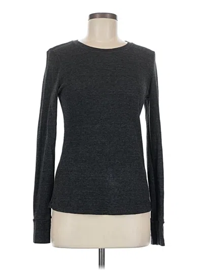 Pre-owned Michael Stars Long Sleeve T-shirt In Gray