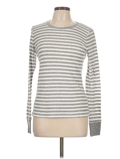 Pre-owned Michael Stars Long Sleeve T-shirt In Gray
