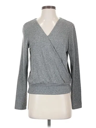 Pre-owned Michael Stars Long Sleeve T-shirt In Gray