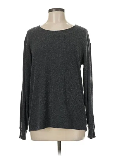 Pre-owned Michael Stars Long Sleeve T-shirt In Gray