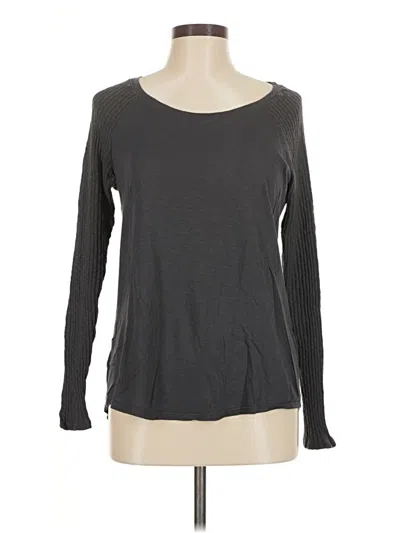 Pre-owned Michael Stars Long Sleeve T-shirt In Gray
