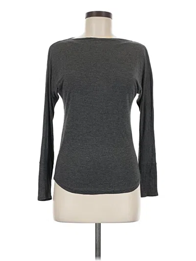 Pre-owned Michael Stars Long Sleeve T-shirt In Gray