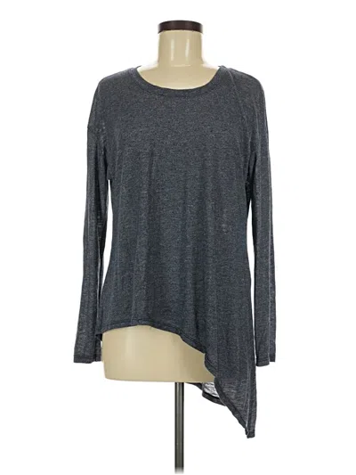 Pre-owned Michael Stars Long Sleeve T-shirt In Gray