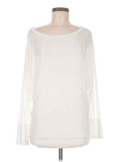 Pre-owned Michael Stars Long Sleeve T-shirt In Ivory