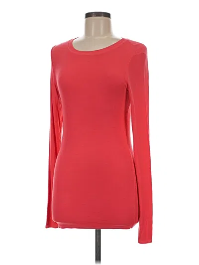 Pre-owned Michael Stars Long Sleeve T-shirt In Red