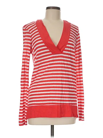 Pre-owned Michael Stars Long Sleeve T-shirt In Red