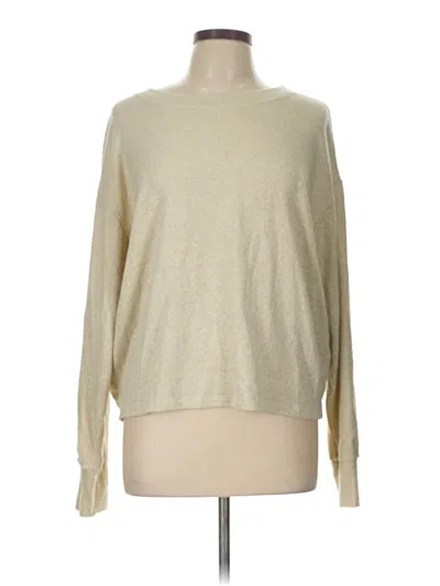 Pre-owned Michael Stars Long Sleeve T-shirt In Tan