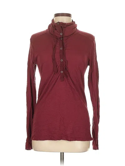 Pre-owned Michael Stars Long Sleeve Turtleneck In Brown