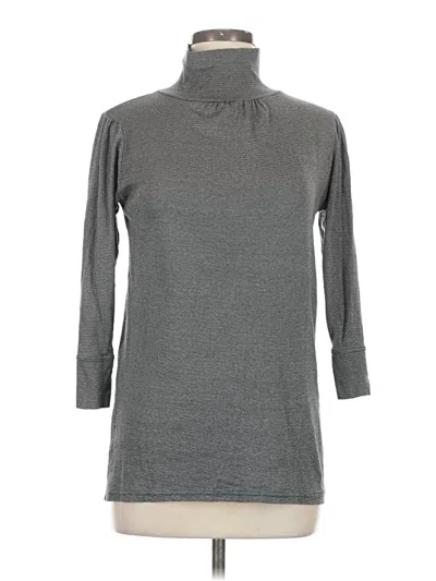 Pre-owned Michael Stars Long Sleeve Turtleneck In Gray