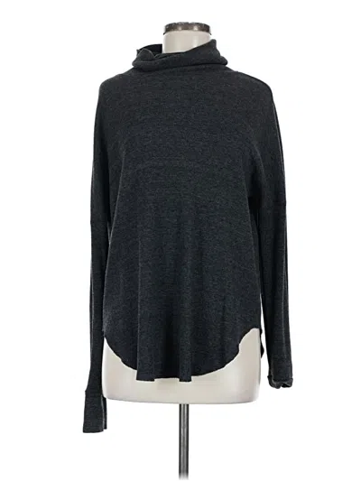 Pre-owned Michael Stars Long Sleeve Turtleneck In Gray