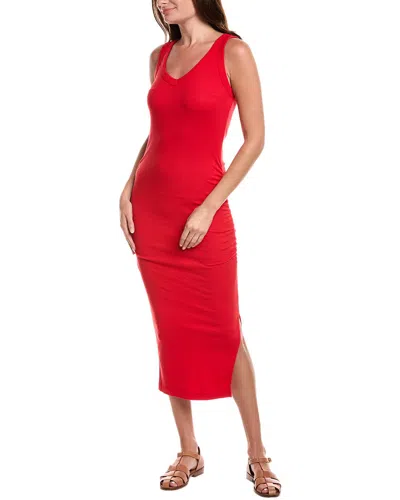 Michael Stars Lori Midi Dress In Red