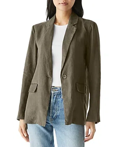 Michael Stars Lottie Linen Blazer In Camo