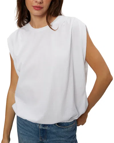 Michael Stars Luca Bubble Tee In White