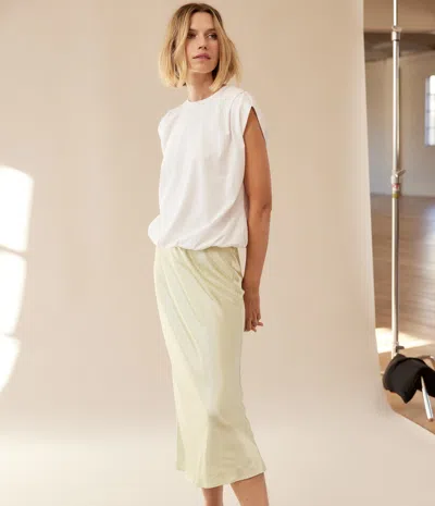 Michael Stars Luca Jersey Bubble Tee In White