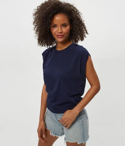 Michael Stars Luca Jersey Bubble Tee In White