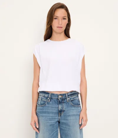 Michael Stars Luca Jersey Bubble Tee In White