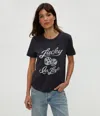 Michael Stars Lucky In Love Graphic Tee In Oxide