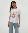 Michael Stars Lucky In Love Graphic Tee In White