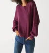 Michael Stars Mac Balloon Sleeve Tee In Plum In Pink
