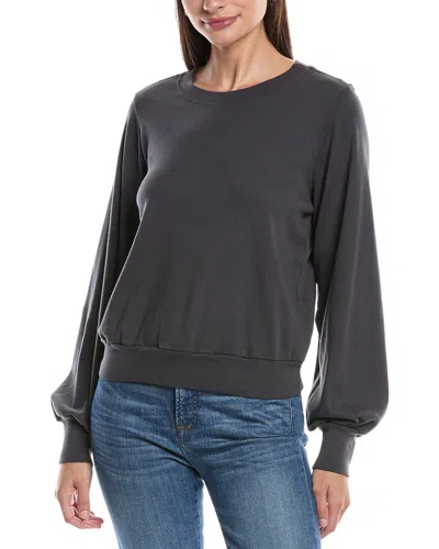 Michael Stars Mac Puff Sleeve Pullover In Gray