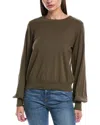 Michael Stars Mac Puff Sleeve Pullover In Green