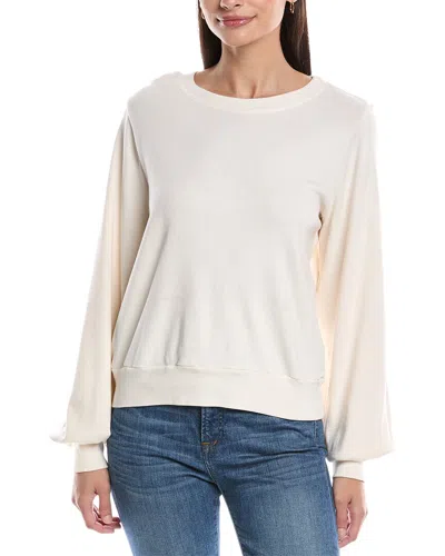Michael Stars Mac Puff Sleeve Pullover In White