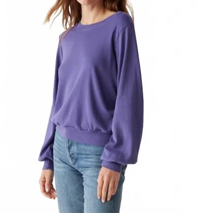Michael Stars Mac Sweatshirt In Moonlit In Purple
